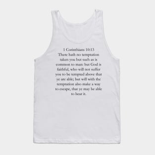 1 Corinthians 10:13 KJV Tank Top